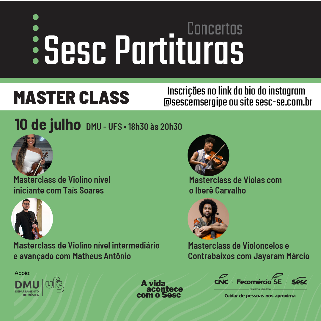 Sesc Partituras - Inscrições Masterclass