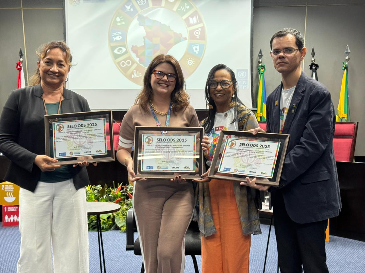 Sesc Sergipe recebe três Selos ODS por boas práticas, educação e sustentabilidade