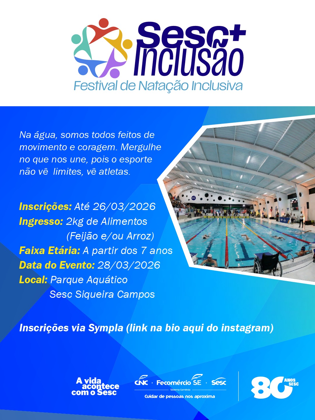 Festival de Natação Inclusiva - Sesc mais inclusão